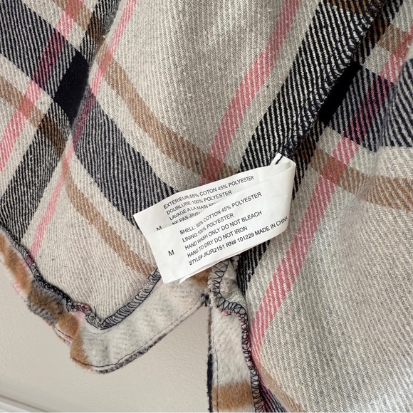 Ashley by 26 International Outerwear Flannel Shacket Sz M - Picture 3 of 9